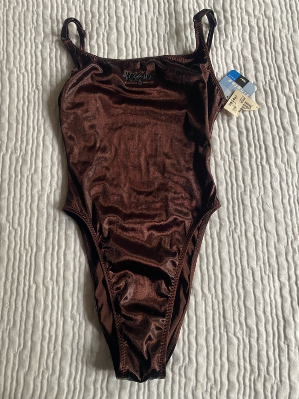 Vintage 80s/90s Shiny High Cut Mossimo Swimsuit